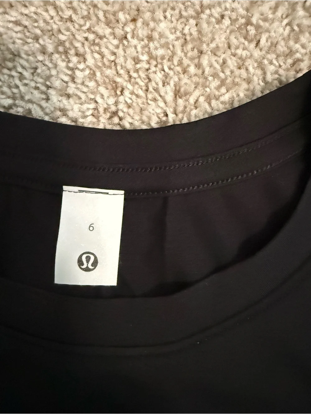 lululemon athletica Black Crewneck Sleeveless Tank